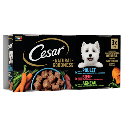 Boites NATURAL GOODNESS™ multi-variétés 3 x 400g