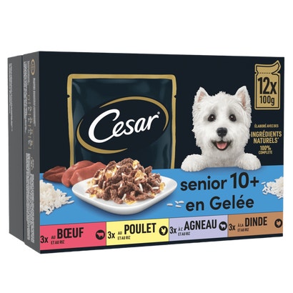 Senior 10+ Sachet fraîcheur Sélection en gelée 12 x 100g