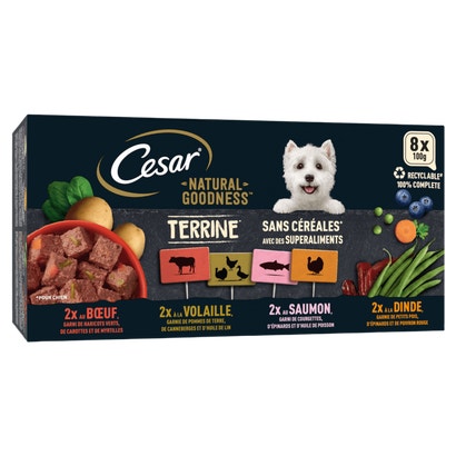 Barquettes NATURAL GOODNESS™ Terrine 4 variétés | 8x100g